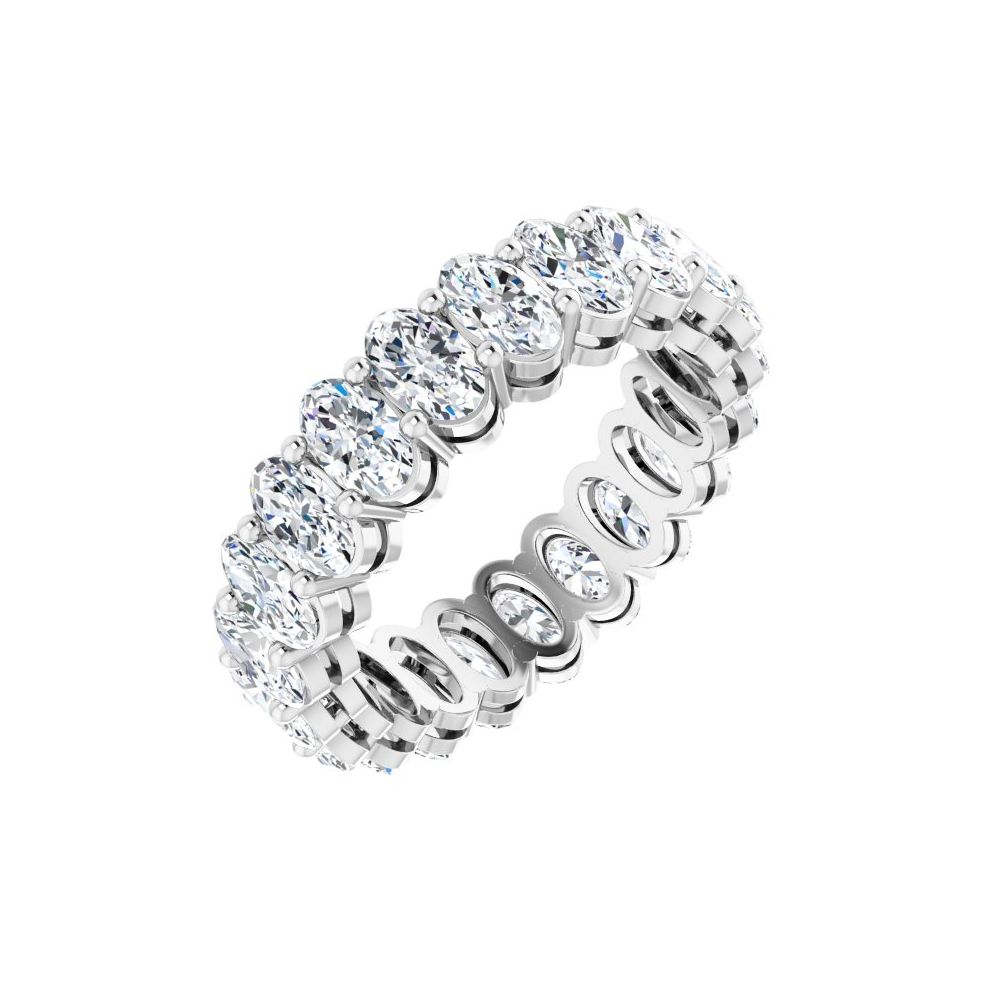 Oval Cut Diamond Eternity Band