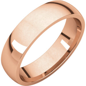 14k Rose Gold 5mm Comfort Fit Band