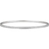 Diamond Bangle Bracelet in 14k White Gold