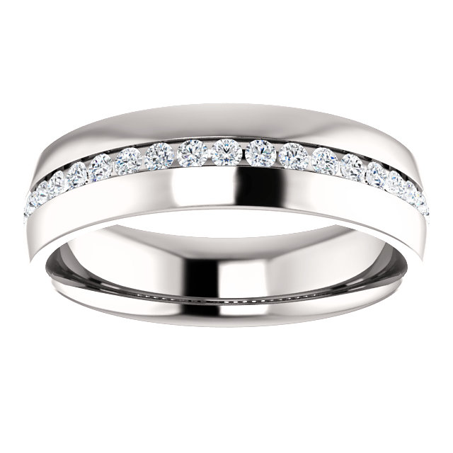1/4 Carat Channel Set Round Diamond Wedding Band Ring in Gold - IGI Ce –  FINEROCK