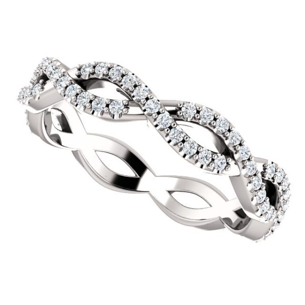 Infinity | Platinum halo style engagement ring | Taylor & Hart