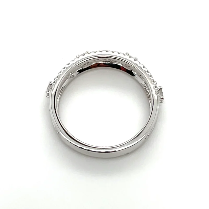 18k white gold womens wedding band