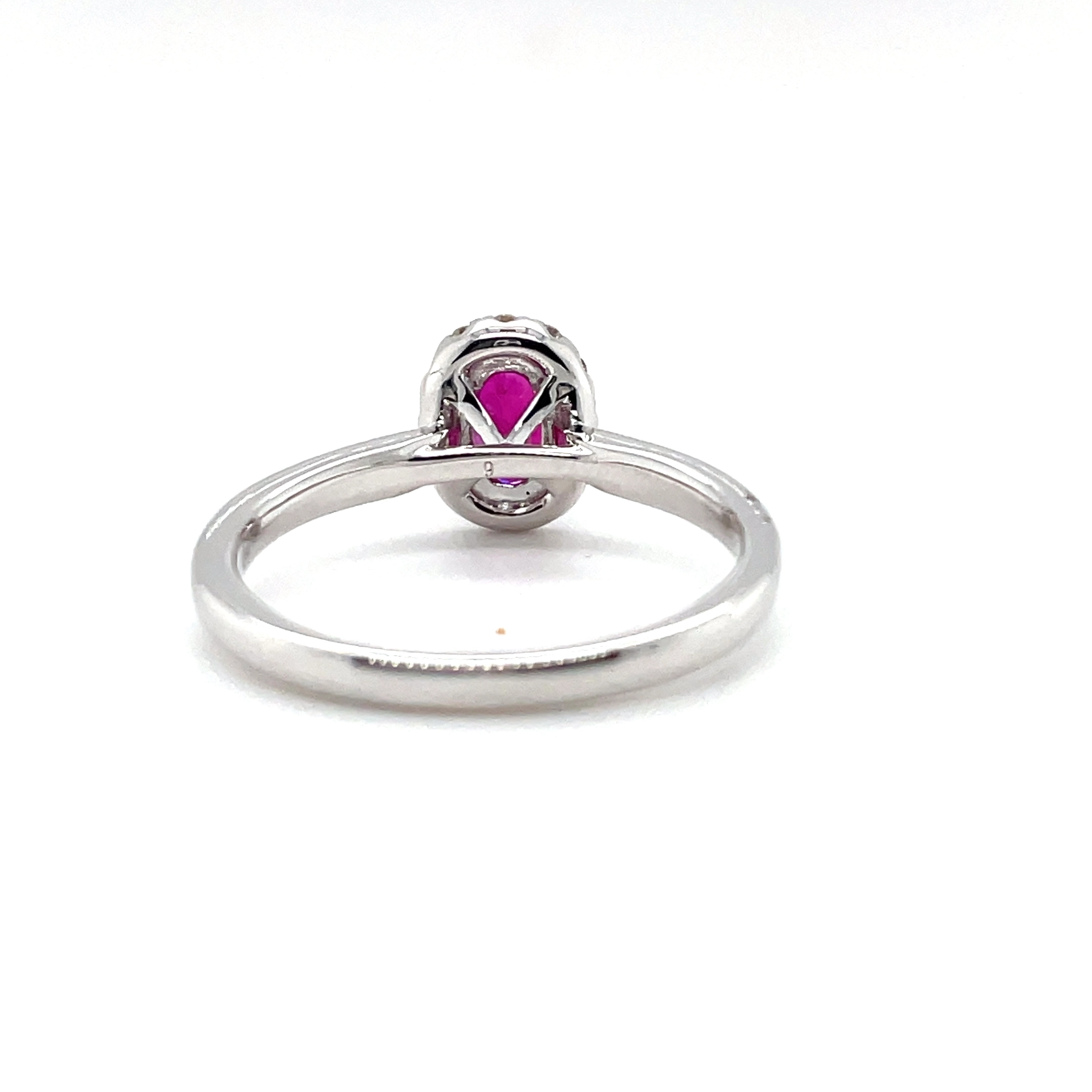 oval ruby anniversary ring