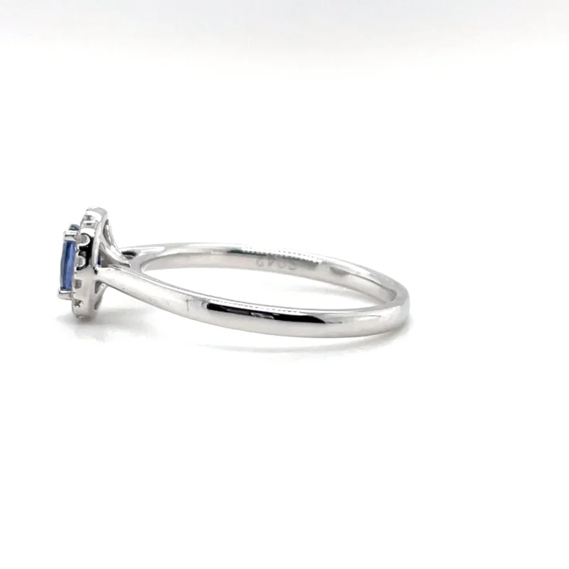 sapphire diamond ring from donna jewelry chicago