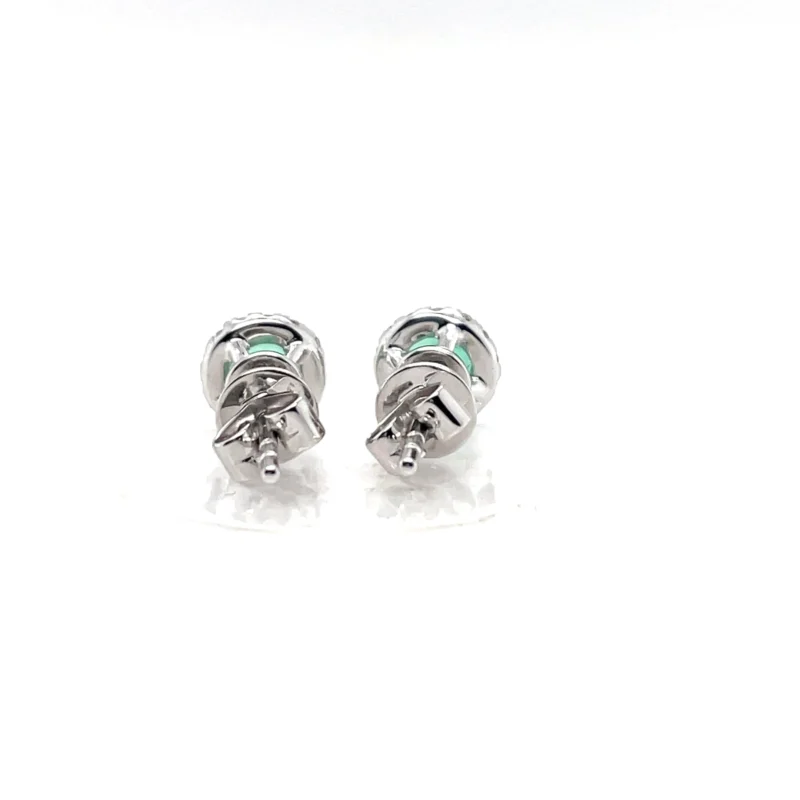 emerald diamond earrings from donna jewelry chicago