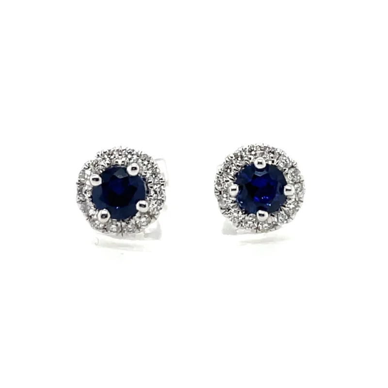 sapphire diamond earrings from donna jewelry chicago