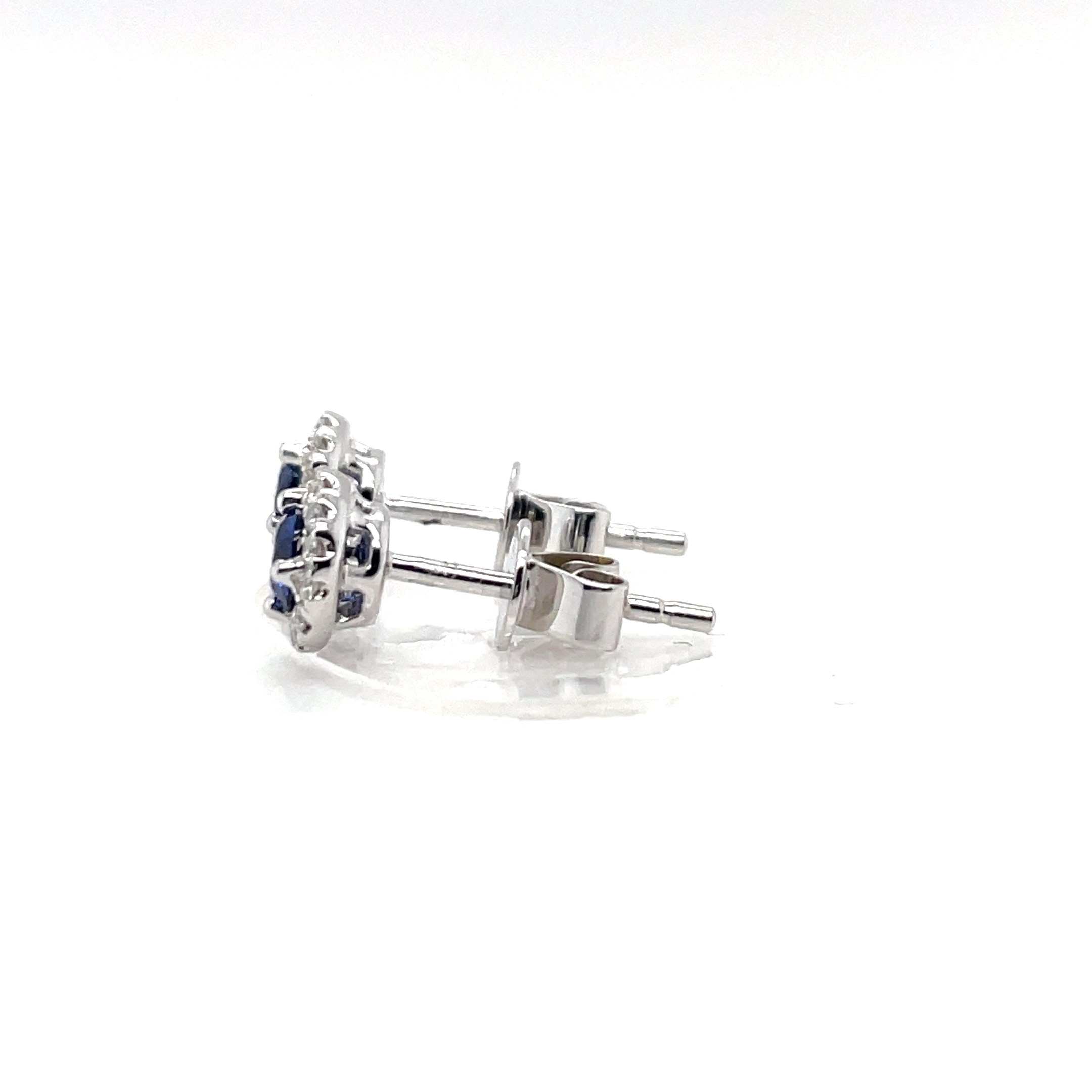 sapphire diamond earrings from donna jewelry chicago