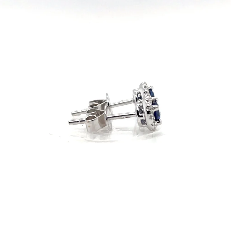 sapphire diamond earrings from donna jewelry chicago