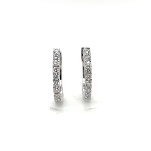 diamond hoop earrings from donna jewelry chicago