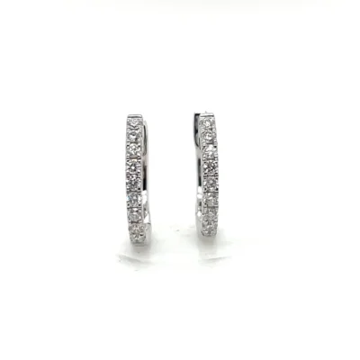 diamond hoop earrings from donna jewelry chicago