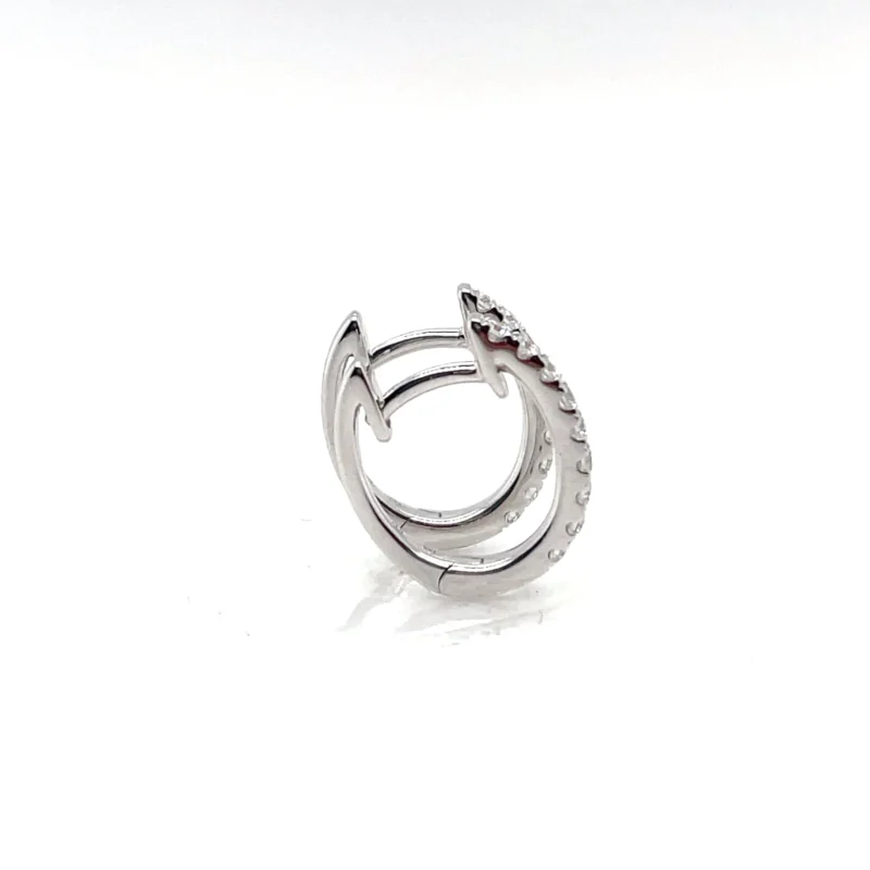 diamond hoop earrings from donna jewelry chicago