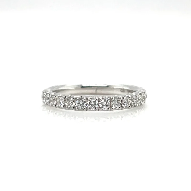 white gold and diamonds wedding band