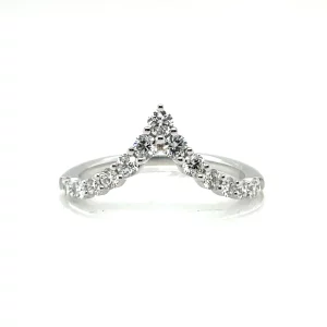 diamond anniversary ring v shaped chevron from donna jewelry chicago