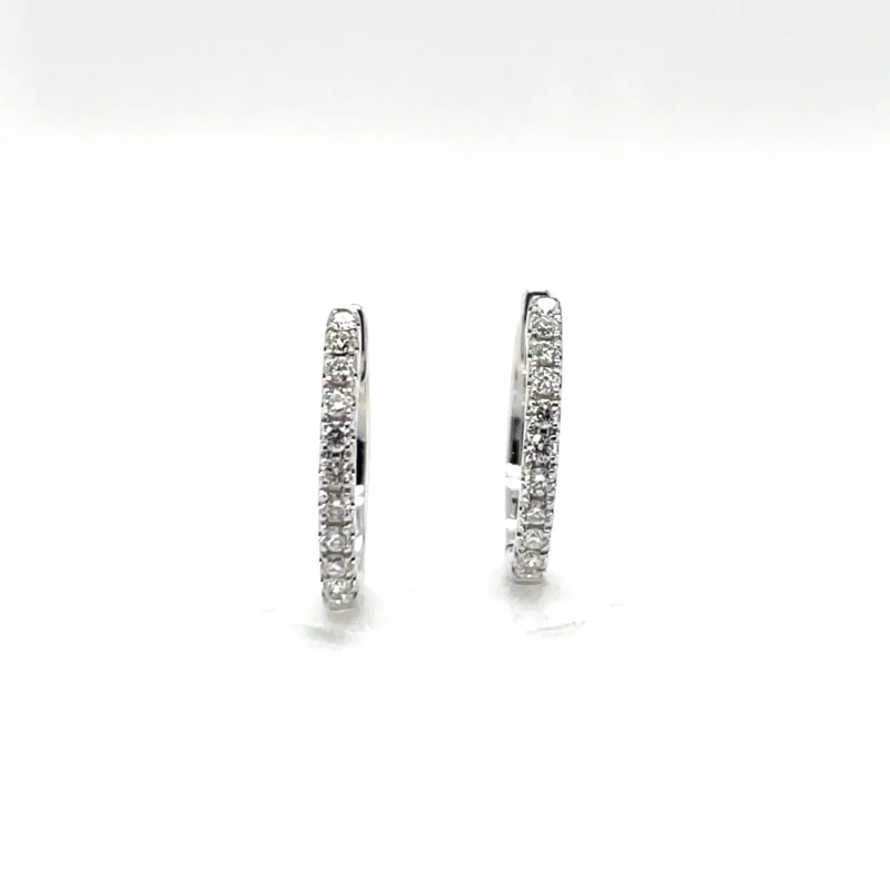 diamond hoop earrings from donna jewelry in chicago