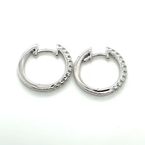 diamond hoop earrings from donna jewelry in chicago