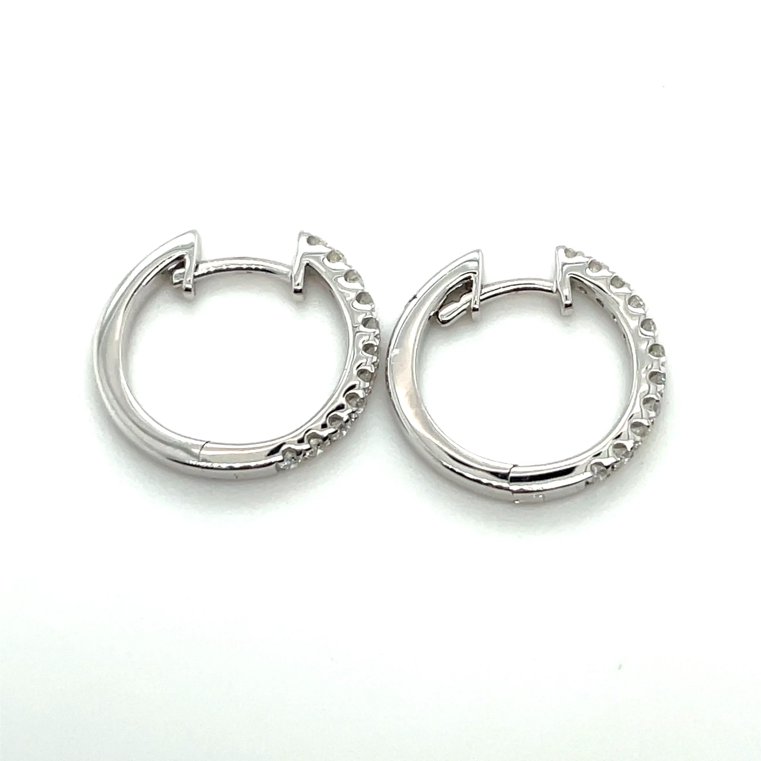 diamond hoop earrings from donna jewelry in chicago