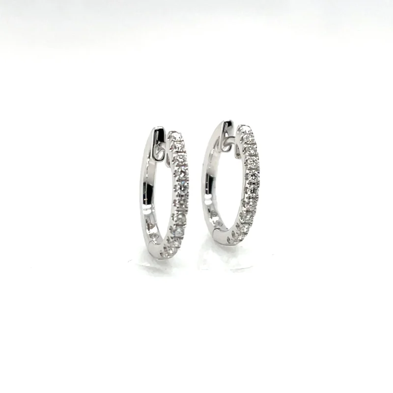 diamond hoop earrings from donna jewelry in chicago