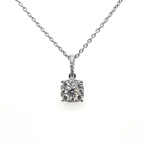 diamond pendant with diamond bell from donna jewelry chicago