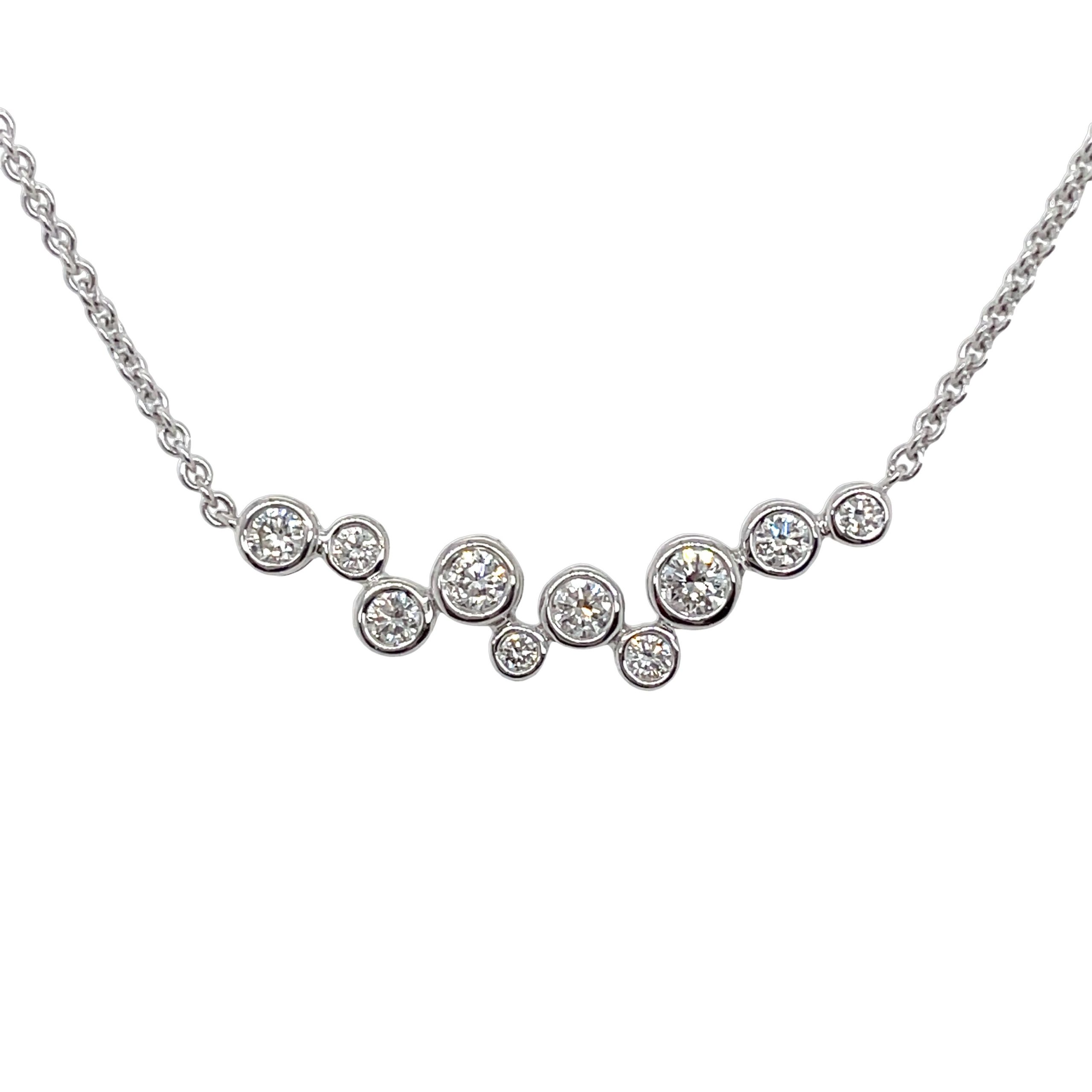 bubble diamond necklace