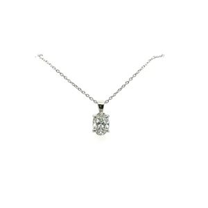 Oval Lab Grown Diamond Necklace from Donna Jewelry in Chicago
