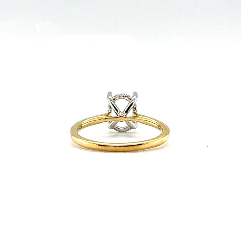 oval diamond engagement ring mounting