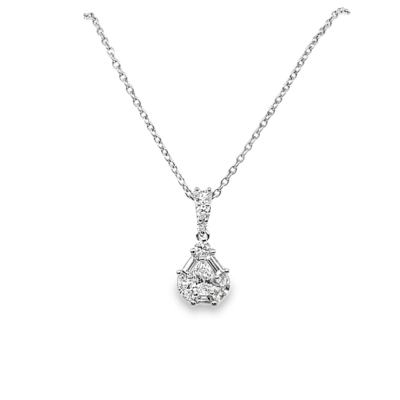 pear diamond pendant