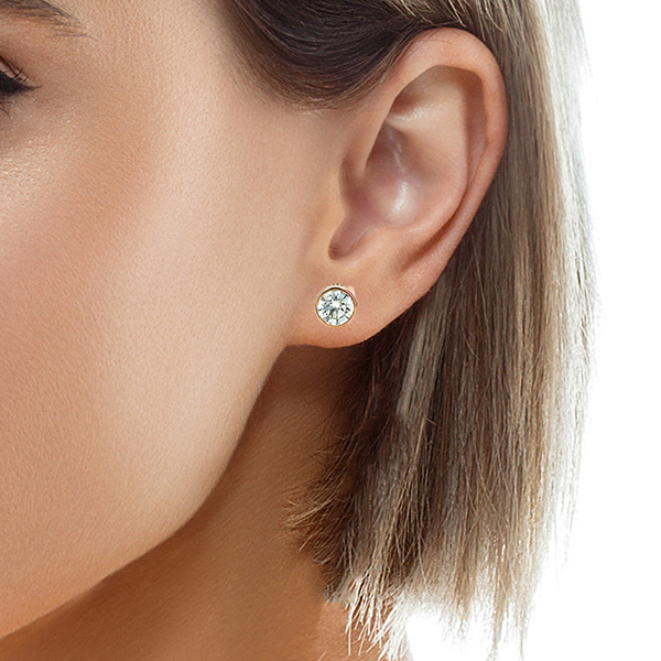 lab grown diamond stud earrings